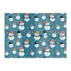 Warren Reed - Designer Jolly Christmas Snowmen Glass Chopping Board