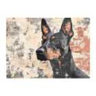 Warren Reed - Designer Banksy Inspired Thoughtful Doberman Chopping Board