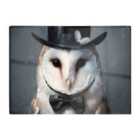 Warren Reed - Designer Owl In A Top Hat Chopping Board