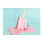 Warren Reed - Designer Flamingo Ice Cream Glass Chopping Board