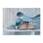 Warren Reed - Designer Shoes On The Bench Glass Chopping Board