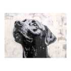 Warren Reed - Designer Banksy Inspired Thoughtful Black Labrador Chopping Board