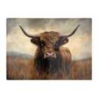 Warren Reed - Designer Bronze Effect Highland Cow Chopping Board