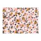 Warren Reed - Designer Hand Drawn Pink Leopard Print Glass Chopping Board
