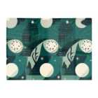 Warren Reed - Designer Abstact Green Cream Moon And Stars Glass Chopping Board