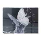 Warren Reed - Designer Crystal Butterfly Water Dance Chopping Board