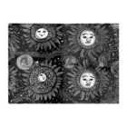 Warren Reed - Designer Moon And Sun White Black Glass Chopping Board