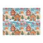 Warren Reed - Designer Christmas Gingerbread House Glass Chopping Board