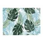 Warren Reed - Designer Tropical Pattern Bright Plants Flowers Glass Chopping Board