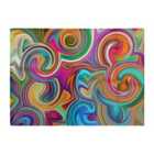 Warren Reed - Designer Colourful Wave Pattern Glass Chopping Board