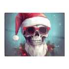 Warren Reed - Designer Santa Skull Splashart Chopping Board