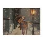 Warren Reed - Designer Fawn In A Snowy Scene Chopping Board