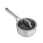 Ninja Foodi ZEROSTICK Stainless Steel 16cm Saucepan with Lid - C60216UK