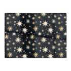 Warren Reed - Designer Silver Gold Snowflake Pattern Glass Chopping Board