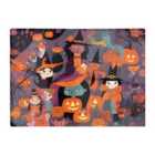 Warren Reed - Designer Colorful Illustration Of Witches Glass Chopping Board