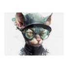 Warren Reed - Designer Cornish Rex Cat Splashart Chopping Board