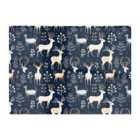Warren Reed - Designer Reindeer Whimsical Illustration Pattern Glass Chopping Board