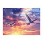 Warren Reed - Designer Dawn Flight: Swallows At Sunrise Chopping Board