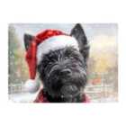 Warren Reed - Designer Christmas Scottish Terrier Glass Chopping Board