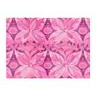 Warren Reed - Designer Pink Abstract Floral Design Glass Chopping Board