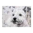 Warren Reed - Designer Banksy Inspired Thoughtful West Highland Terrier Chopping Board