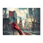 Warren Reed - Designer Red Stiletto In Urban Crosswalk Chopping Board