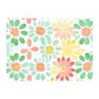 Warren Reed - Designer Green And Yellow Flowers Glass Chopping Board