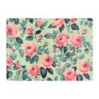 Warren Reed - Designer Sage Green And Pink Roses Chopping Board