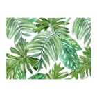 Warren Reed - Designer Exotic Rainforest Leaves Glass Chopping Board