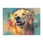 Warren Reed - Designer Banksy Inspired Golden Retriever Chopping Board