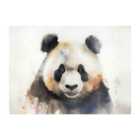 Warren Reed - Designer Panda Watercolour Glass Chopping Board