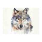 Warren Reed - Designer Wolf Watercolour Glass Chopping Board