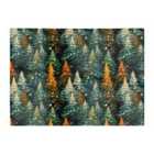 Warren Reed - Designer Impasto Style Christmas Trees Glass Chopping Board