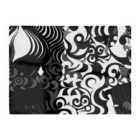 Warren Reed - Designer Black Grey Abstract Glass Chopping Board