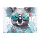 Warren Reed - Designer Splashart Koala In Glasses Chopping Board