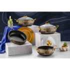 Rozi Alize Collection 7-Piece Non-Stick Granite Cookware Set (Gold)