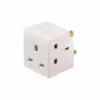 Brennenstuhl 3 Way Plug Socket  Multi Adapter Plug Socket  Fitted With 13A Fuse  1508263
