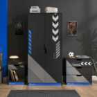 X Rocker Octane 3Pc Furniture Set - Bedside, Chest And Wardrobe - Blue