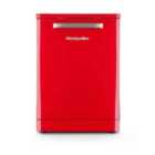 Montpellier 13 Place, 5 Program, Retro Fullsize Dishwasher In Red