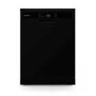 Montpellier 14 Place, 6 Program, Freestanding Dishwasher In Black
