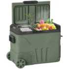 Outsunny 45L Camping Fridge Freezer Dual Zone Car Fridge, DC & AC, -20-20?