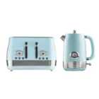 Daewoo Denver Kettle & Toaster 4 Slice Sky Blue