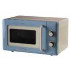 Ariete 800W 20L VINTAGE MECHANICAL MICROWAVE BLUE