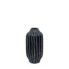 Crossland Grove Organic Ribbed Vase Midnight 180X180X365Mm