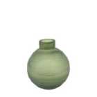 Crossland Grove Bevelled Glass Globe Vase Green 140X140X140Mm