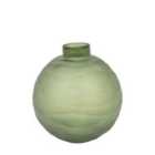 Crossland Grove Bevelled Glass Globe Vase Green 160X160X180Mm