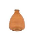 Crossland Grove Blois Handblown Glass Vase Amber 270Mm