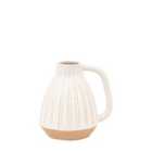 Crossland Grove Nancy Ceramic Handled Vase White 165X130X165Mm