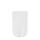 Crossland Grove Lorient Handblown Glass Swirl Vase White 320Mm