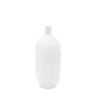 Crossland Grove Bayonne Glass Bottle Vase White 390Mm